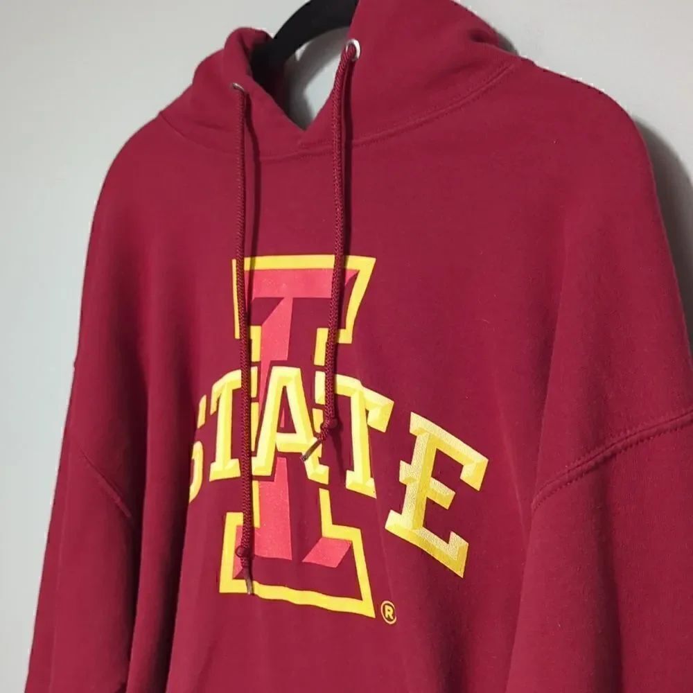 Iowa State Cyclone Red Hoodie Sweatshirt - Picture 2 of 6